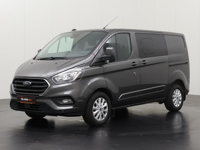Ford TRANSIT CUSTOM 2.0TDCi 130PK Limited Dubbele Cabine | 2xSchuifdeur | Navigatie | Camera | Airco | Cruise | Trekhaak