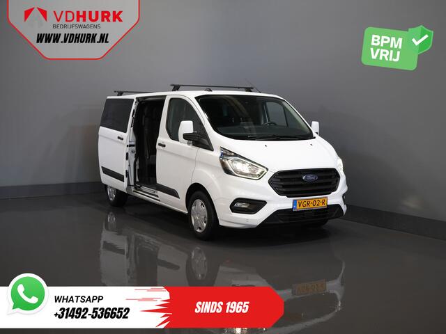 Ford TRANSIT CUSTOM 2.0 TDCI L2 Trend DC Dubbel Cabine Stoelverw./ Carplay/ 2.7t Trekverm./ Navi/ PDC/ Cruise