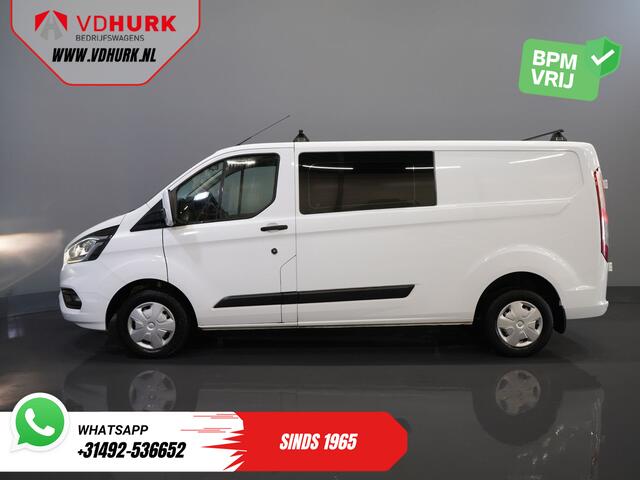 Ford TRANSIT CUSTOM 2.0 TDCI L2 Trend DC Dubbel Cabine Stoelverw./ Carplay/ 2.7t Trekverm./ Navi/ PDC/ Cruise