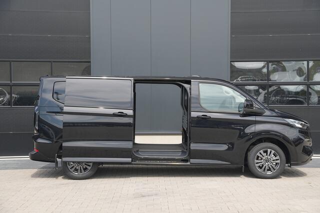 Ford TRANSIT CUSTOM 320 2.0 TDCI L2H1 Limited 170pk - 1+1 Stoelopstelling - 2x Schuifdeur - Adaptive Cruise - Verwarmd stuur - Blind spot - Navigatie - Camera - Draadloos laden - Rijklaar