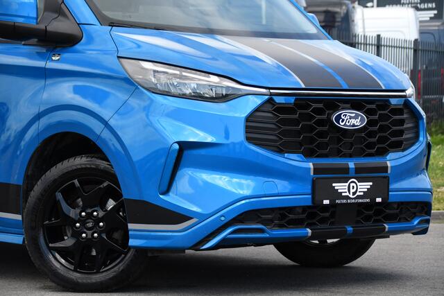 Ford TRANSIT CUSTOM 300 2.0 TDCI L1H1 Sport Camera, Cruise, Carplay, Virtual, 170pk, Stoelverwarming, Automaat, LED, Multimedia, Sensoren, Uniek!