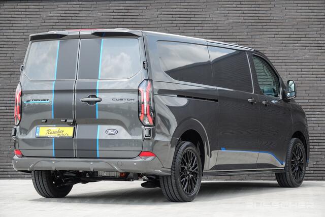 Ford TRANSIT CUSTOM E-Transit L2H1 218Pk Aut. | Elektrisch | Nieuwe 71Kwh Accu | Sport 340 | 2xSchuifdeur | 360° Camera | B&O Sound | 19''