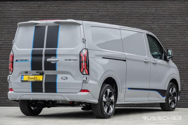 Ford TRANSIT CUSTOM E-Transit L2H1 218Pk Aut. | Elektrisch | Nieuwe 71Kwh Accu | Sport 340 | 2xSchuifdeur | 360° Camera | B&O Sound | 19''