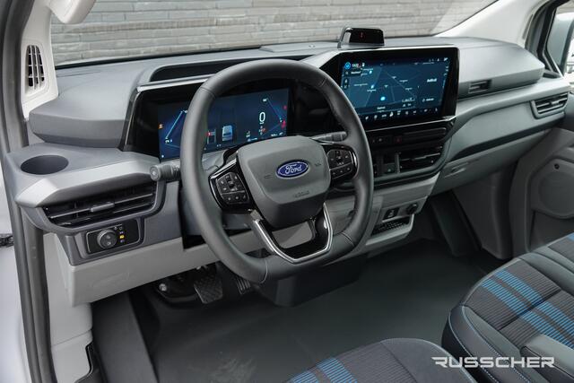 Ford TRANSIT CUSTOM E-Transit L2H1 218Pk Aut. | Elektrisch | Nieuwe 71Kwh Accu | Sport 340 | 2xSchuifdeur | 360° Camera | B&O Sound | 19''