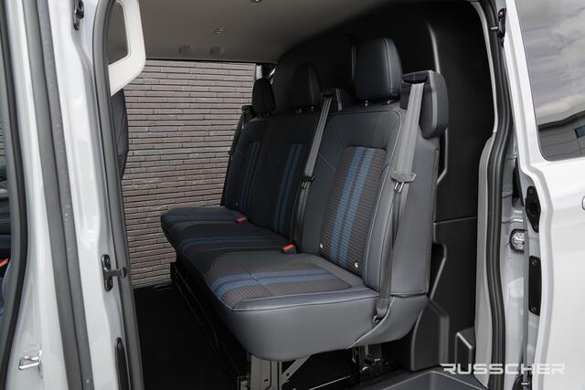 Ford TRANSIT CUSTOM E-Transit L2H1 218Pk Aut. | Dubbele Cabine | 5-Persoons | Elektrisch | Sport 320 | 360° Camera | 19''