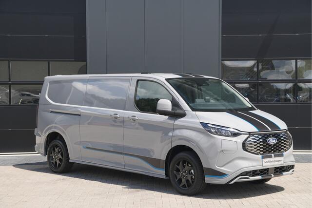 Ford TRANSIT CUSTOM E-Transit 320 L2H1 Sport 71 kWh 218pk - 2x Schuif - Stoel/Stuurverwarming - Cruise - Keyless - Rijklaar