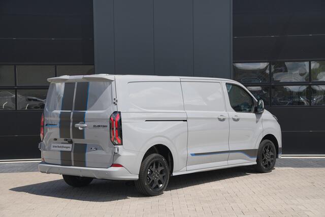 Ford TRANSIT CUSTOM E-Transit 320 L2H1 Sport 71 kWh 218pk - 2x Schuif - Stoel/Stuurverwarming - Cruise - Keyless - Rijklaar