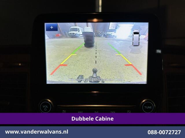 Ford TRANSIT CUSTOM 2.0 TDCI 130pk Automaat L2H1 Dubbele cabine Euro6 Airco | 6-Zits | Camera | Navigatie | LED Apple Carplay, Android Auto, Cruisecontrol, Stoelverwarming, Verwarmde voorruit, Trekhaak, Parkeersensoren, Achterklep