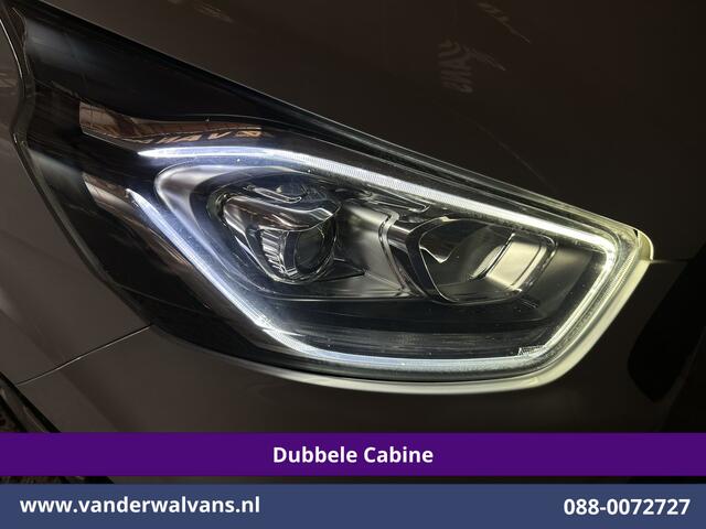 Ford TRANSIT CUSTOM 2.0 TDCI 130pk Automaat L2H1 Dubbele cabine Euro6 Airco | 6-Zits | Camera | Navigatie | LED Apple Carplay, Android Auto, Cruisecontrol, Stoelverwarming, Verwarmde voorruit, Trekhaak, Parkeersensoren, Achterklep
