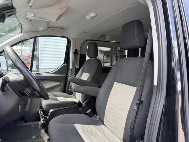 Ford TRANSIT CUSTOM 290 2.0 TDCI 130pk automaat L2H1 Limited DC 5 persoons / euro 6 / vaste prijs rijklaar ¤ 14.950 ex btw / lease vanaf ¤ 243 / dubbele schuifdeur / nieuwe distributie riem bij aflevering / zwart metallic