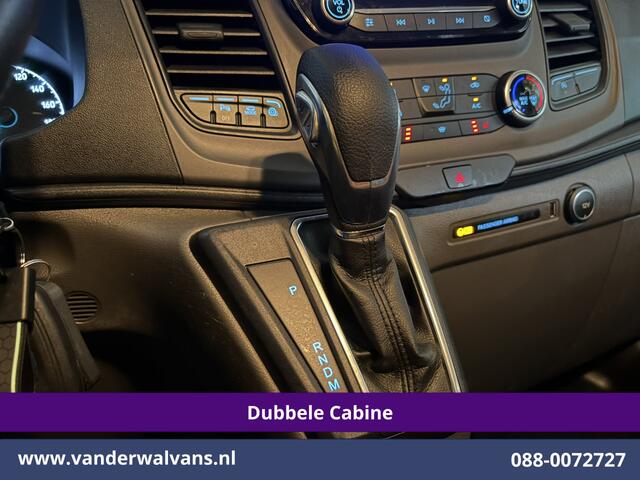 Ford TRANSIT CUSTOM 2.0 TDCI 131pk Automaat L2H1 Dubbele Cabine Euro6 Airco | 6-Zits | Camera | Apple Carplay | Adaptieve Cruisecontrol LED, Android Auto, Trekhaak, Stoelverwarming, Verwarmde voorruit, Parkeersensoren, Achterklep