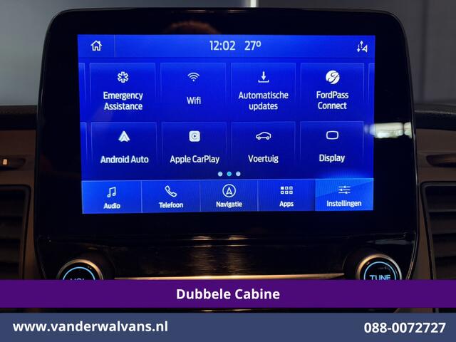 Ford TRANSIT CUSTOM 2.0 TDCI 131pk Automaat L2H1 Dubbele Cabine Euro6 Airco | 6-Zits | Camera | Apple Carplay | Adaptieve Cruisecontrol LED, Android Auto, Trekhaak, Stoelverwarming, Verwarmde voorruit, Parkeersensoren, Achterklep