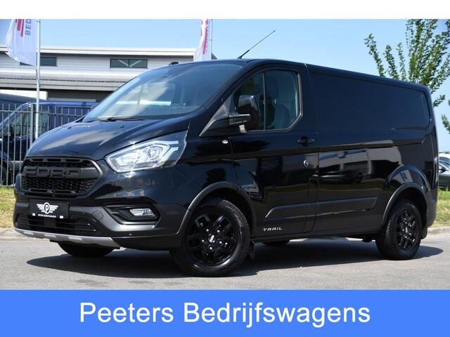 Ford TRANSIT CUSTOM 300 2.0 TDCI L1H1 Trail Camera, Cruise, Carplay, LED, Stoelverwarming, Leder, LM Velgen, 130pk, Mulitmedia, Sensoren, Uniek!
