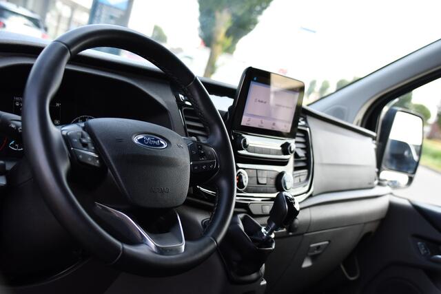 Ford TRANSIT CUSTOM 300 2.0 TDCI L1H1 Trail Camera, Cruise, Carplay, LED, Stoelverwarming, Leder, LM Velgen, 130pk, Mulitmedia, Sensoren, Uniek!