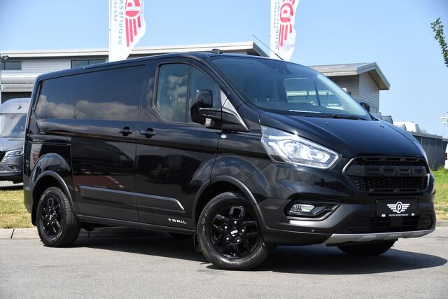 Ford TRANSIT CUSTOM 300 2.0 TDCI L1H1 Trail Camera, Cruise, Carplay, LED, Stoelverwarming, Leder, LM Velgen, 130pk, Mulitmedia, Sensoren, Uniek!