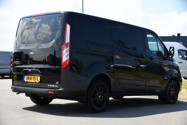 Ford TRANSIT CUSTOM 300 2.0 TDCI L1H1 Trail Camera, Cruise, Carplay, LED, Stoelverwarming, Leder, LM Velgen, 130pk, Mulitmedia, Sensoren, Uniek!