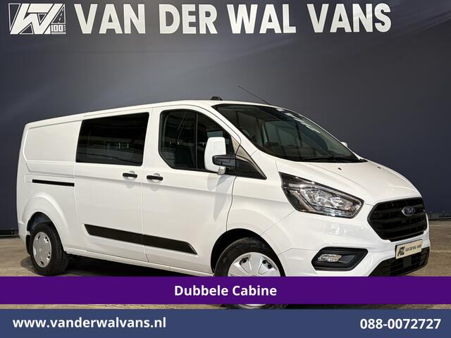 Ford TRANSIT CUSTOM 2.0 TDCI 131pk L2H1 Dubbele Cabine Euro6 Airco | 6-Zits | Camera | Navigatie | LED | Adaptieve Cruisecontrol Android Auto, Verwarmde voorruit, 2800kg Trekhaak, Parkeersensoren