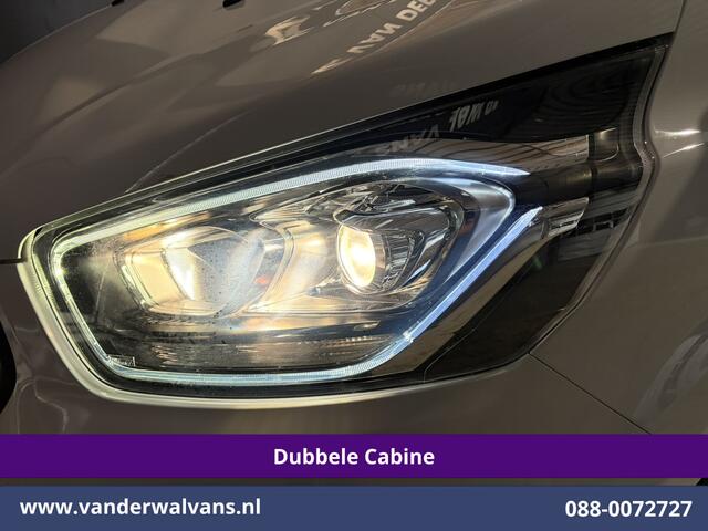 Ford TRANSIT CUSTOM 2.0 TDCI 131pk L2H1 Dubbele Cabine Euro6 Airco | 6-Zits | Camera | Navigatie | LED | Adaptieve Cruisecontrol Android Auto, Verwarmde voorruit, 2800kg Trekhaak, Parkeersensoren