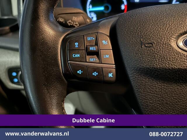 Ford TRANSIT CUSTOM 2.0 TDCI 131pk L2H1 Dubbele Cabine Euro6 Airco | 6-Zits | Camera | Navigatie | LED | Adaptieve Cruisecontrol Android Auto, Verwarmde voorruit, 2800kg Trekhaak, Parkeersensoren