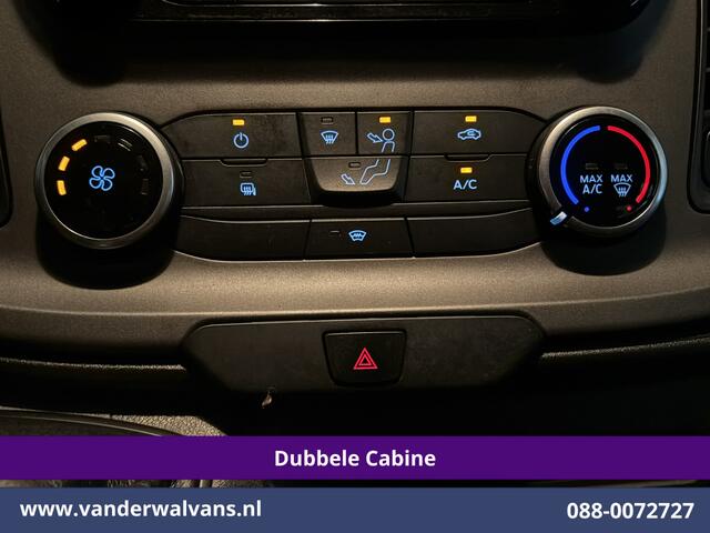 Ford TRANSIT CUSTOM 2.0 TDCI 131pk L2H1 Dubbele Cabine Euro6 Airco | 6-Zits | Camera | Navigatie | LED | Adaptieve Cruisecontrol Android Auto, Verwarmde voorruit, 2800kg Trekhaak, Parkeersensoren