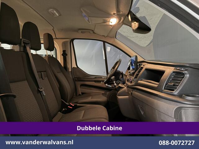 Ford TRANSIT CUSTOM 2.0 TDCI 131pk L2H1 Dubbele Cabine Euro6 Airco | 6-Zits | Camera | Navigatie | LED | Adaptieve Cruisecontrol Android Auto, Verwarmde voorruit, 2800kg Trekhaak, Parkeersensoren