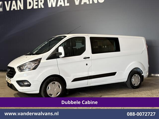 Ford TRANSIT CUSTOM 2.0 TDCI 131pk L2H1 Dubbele Cabine Euro6 Airco | 6-Zits | Camera | Navigatie | LED | Adaptieve Cruisecontrol Android Auto, Verwarmde voorruit, 2800kg Trekhaak, Parkeersensoren