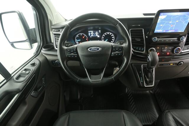 Ford TRANSIT CUSTOM 2.0 TDCI Sport 185PK L2H1 | Automaat | Airco | Camera | Cruise | Trekhaak | 3 Zits | 2xSchuifdeur | Xenon