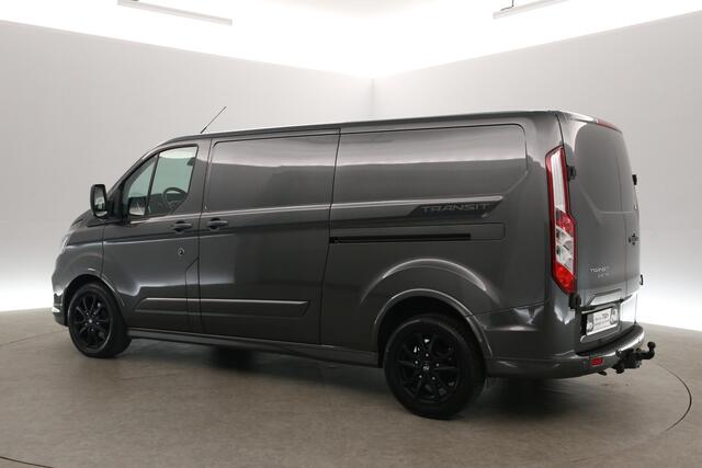 Ford TRANSIT CUSTOM 2.0 TDCI Sport 185PK L2H1 | Automaat | Airco | Camera | Cruise | Trekhaak | 3 Zits | 2xSchuifdeur | Xenon