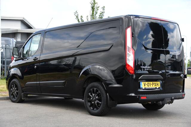 Ford TRANSIT CUSTOM 300 2.0 TDCI L2H1 Black Edition MARGE, Cruise, Carplay, LED, Sensoren, 130pk, Automaat, Multimedia, Sensoren, Uniek!