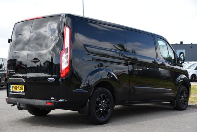 Ford TRANSIT CUSTOM 300 2.0 TDCI L2H1 Black Edition MARGE, Cruise, Carplay, LED, Sensoren, 130pk, Automaat, Multimedia, Sensoren, Uniek!