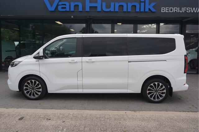 Ford TRANSIT CUSTOM Tourneo 340L 2.5 PHEV 233PK Titanium X PRIJS INCL. BPM Leder, 19" LM, B&O, Pano, Elec. Schuifdeur, Trekhaak!! NR. TR19