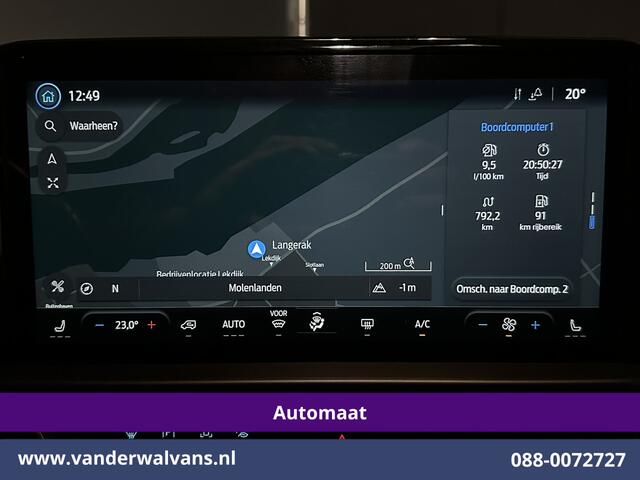 Ford TRANSIT CUSTOM 2.0 TDCI 136pk Automaat L1H1 Euro6 Airco | Camera | Navigatie | LED | LM Velgen | Apple Carplay Android Auto, Stoelverwarming, Verwarmde voorruit, Parkeersensoren, Bijrijdersbank