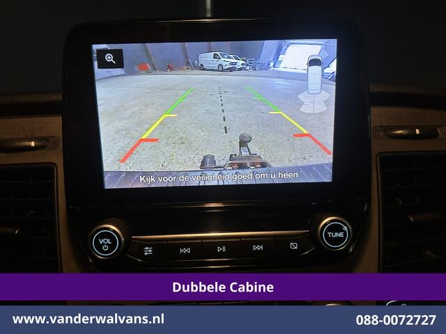 Ford TRANSIT CUSTOM 2.0 TDCI 130pk L2H1 Dubbele Cabine Euro6 Airco | 5-Zits | Camera | LED | Tachograaf Cruisecontrol, Trekhaak, Stoelverwarming, Verwarmde voorruit, Parkeersensoren