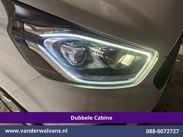 Ford TRANSIT CUSTOM 2.0 TDCI 130pk L2H1 Dubbele Cabine Euro6 Airco | 5-Zits | Camera | LED | Tachograaf Cruisecontrol, Trekhaak, Stoelverwarming, Verwarmde voorruit, Parkeersensoren