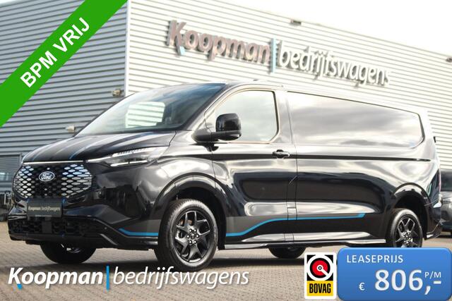 Ford TRANSIT CUSTOM E-Transit 340 L2H1 Sport | 71kWh | 160kW/218pk | Trekgewicht 2300kg | Driver Assist | Pro Power | Camera | Carplay/Android | Lease 806,- p/m