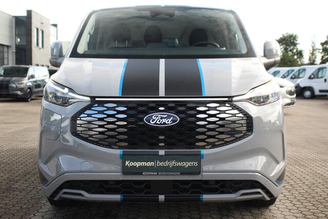 Ford TRANSIT CUSTOM E-Transit 320 L1H1 Sport | 71kWh | 160kW/218pk | Trekgewicht 2300kg | Stoel+Stuurverw. | Camera | Carplay/Android | Lease 753,- p/m