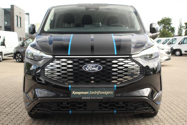 Ford TRANSIT CUSTOM E-Transit 320 L1H1 Sport | 71kWh | 160kW/218pk | Trekgewicht 2300kg | Stoel+Stuurverw. | Camera | Carplay/Android | Lease 753,- p/m