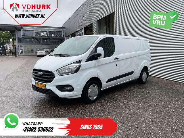 Ford TRANSIT CUSTOM 2.0 TDCI 130 pk L2 Trend Carplay/ 2.8T trekverm./ Camera/ PDC/ Cruise/ Trekhaak/ Airco