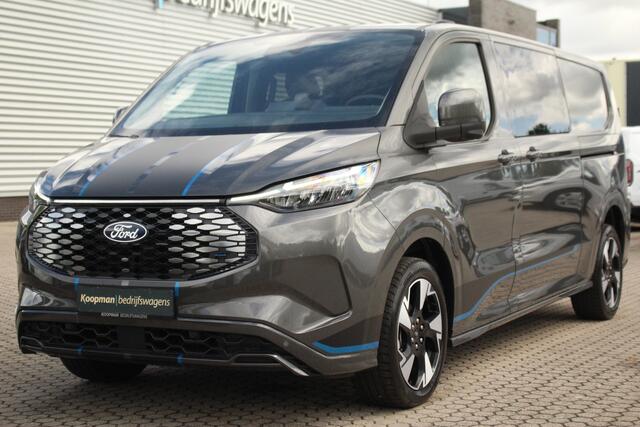 Ford TRANSIT CUSTOM E-Transit 320 L2H1 Sport DC 71 kWh | 160kW/218pk | Trekgewicht 2300kg | Driver Assist | Adap. Cruise | Stoel+Stuurverw. | Camera | Carplay/Android | Lease 842,- p/m