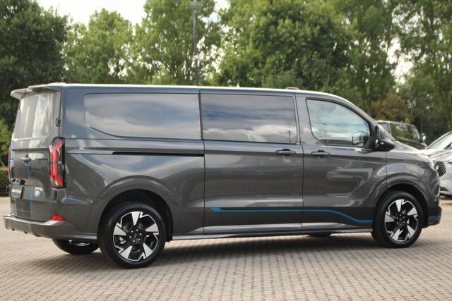 Ford TRANSIT CUSTOM E-Transit 320 L2H1 Sport DC 71 kWh | 160kW/218pk | Trekgewicht 2300kg | Driver Assist | Adap. Cruise | Stoel+Stuurverw. | Camera | Carplay/Android | Lease 842,- p/m
