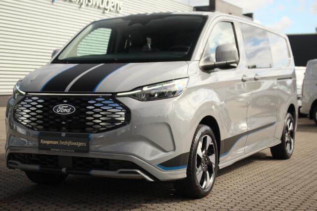 Ford TRANSIT CUSTOM E-Transit 320 L2H1 Sport DC 71 kWh | 160kW/218pk | Trekgewicht 2300kg | Driver Assist | Adap. Cruise | Stoel+Stuurverw. | Camera | Carplay/Android | Lease 842,- p/m
