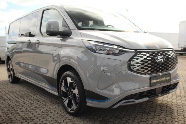 Ford TRANSIT CUSTOM E-Transit 320 L2H1 Sport DC 71 kWh | 160kW/218pk | Trekgewicht 2300kg | Driver Assist | Adap. Cruise | Stoel+Stuurverw. | Camera | Carplay/Android | Lease 842,- p/m