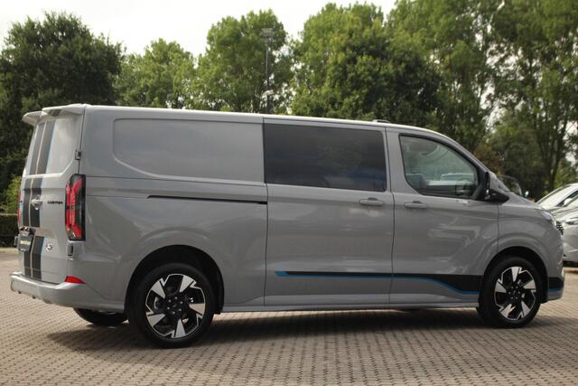 Ford TRANSIT CUSTOM E-Transit 320 L2H1 Sport DC 71 kWh | 160kW/218pk | Trekgewicht 2300kg | Driver Assist | Adap. Cruise | Stoel+Stuurverw. | Camera | Carplay/Android | Lease 842,- p/m