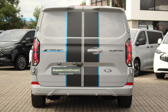 Ford TRANSIT CUSTOM E-Transit 320 L2H1 Sport DC 71 kWh | 160kW/218pk | Trekgewicht 2300kg | Driver Assist | Adap. Cruise | Stoel+Stuurverw. | Camera | Carplay/Android | Lease 842,- p/m
