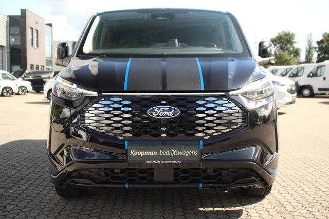 Ford TRANSIT CUSTOM E-Transit 320 L2H1 Sport DC 71 kWh | 160kW/218pk | Trekgewicht 2300kg | Driver Assist | Adap. Cruise | Stoel+Stuurverw. | Camera | Carplay/Android | Lease 842,- p/m