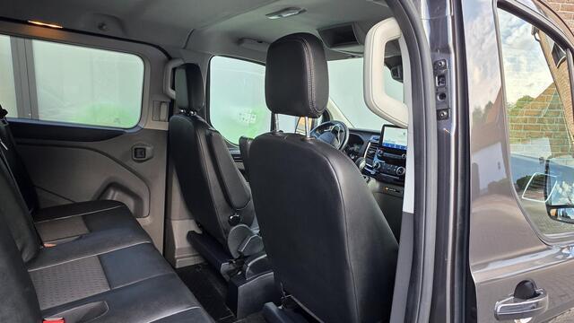 Ford TRANSIT CUSTOM 320 2.0 TDCI L1H1 Sport DC 185pk Automaat, Dubbel Cabine, 2 x schuifdeur, Bi-Xenon, Camera, Pdc,