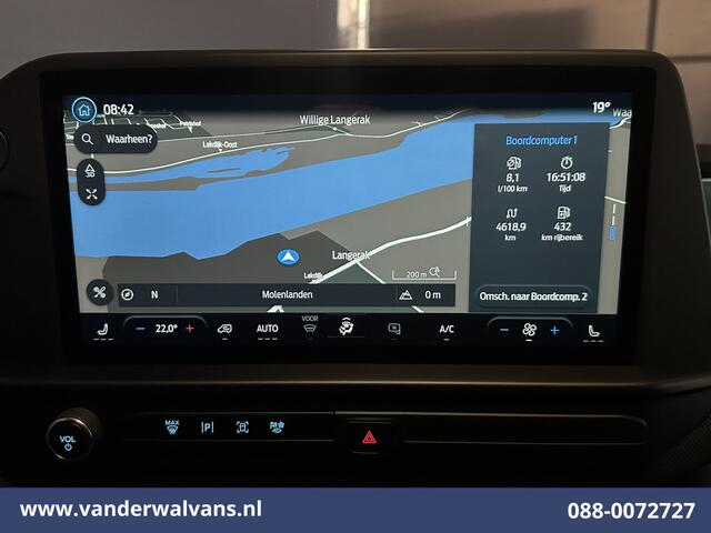 Ford TRANSIT CUSTOM 2.0 TDCI 136pk L2H1 Euro6 Airco | Camera | Navigatie | LED | Apple Carplay | Adaptieve Cruisecontrol Android Auto, Stoelverwarming, Verwarmde voorruit, Parkeersensoren, Bijrijdersbank