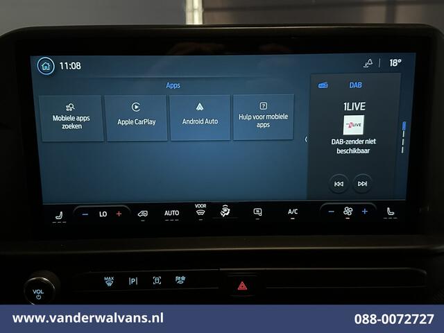 Ford TRANSIT CUSTOM 2.0 TDCI 136pk L1H1 Euro6 Airco | Navigatie | LED | Apple Carplay | Cruisecontrol Android Auto, Verwarmde voorruit, Stoelverwarming, Parkeersensoren, Bijrijdersbank
