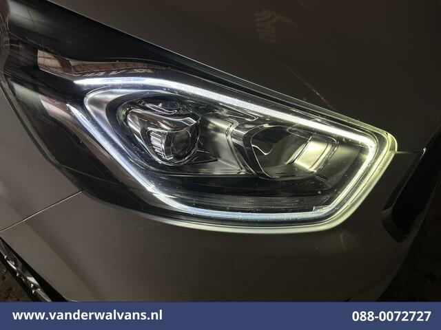 Ford TRANSIT CUSTOM 2.0 TDCI 130pk L2H1 Euro6 Airco | Navigatie | Apple Carplay | LED | Cruisecontrol | 2800kg Trekhaak Android Auto, Verwarmde voorruit, Stoelverwarming, Parkeersensoren, Bijrijdersbank