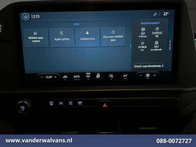 Ford TRANSIT CUSTOM 2.0 TDCI 136pk L2H1 Euro6 Airco | Camera | LED | Apple Carplay | Cruisecontrol Android Auto, Verwarmde voorruit, Parkeersensoren, Bijrijdersbank